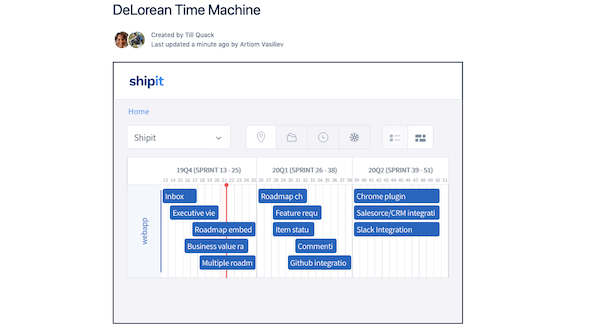 Image How to embed your shipit roadmap in Confluence
